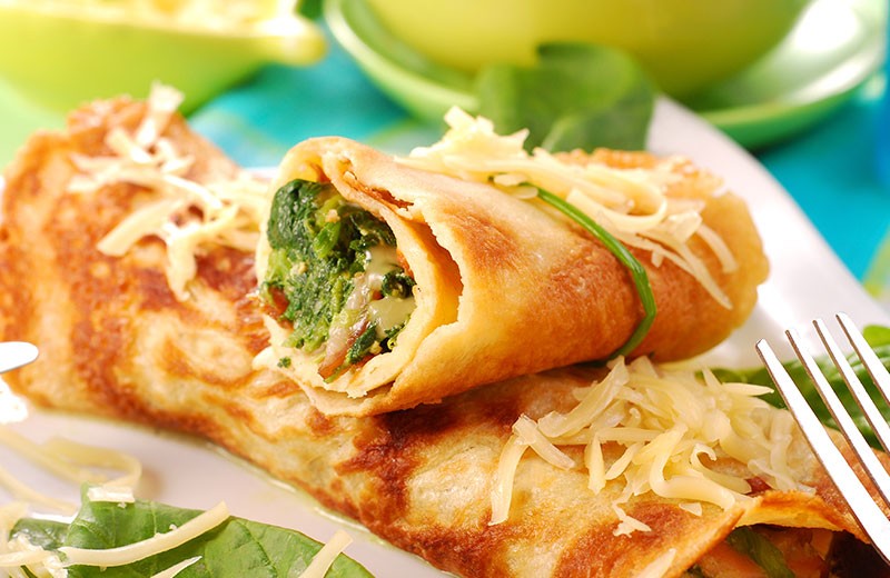 Crêpes végétariennes aux légumes